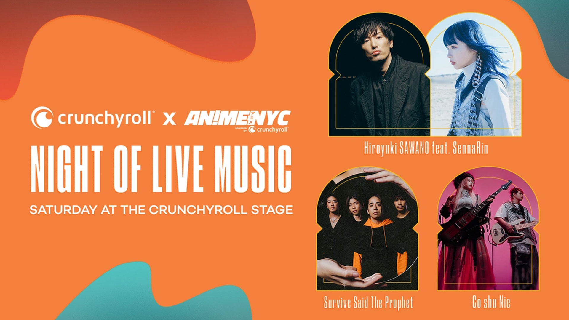 Crunchyroll Holds a Music Concert Featuring Musicians from Attack on Titan, Vinland Saga, and More!